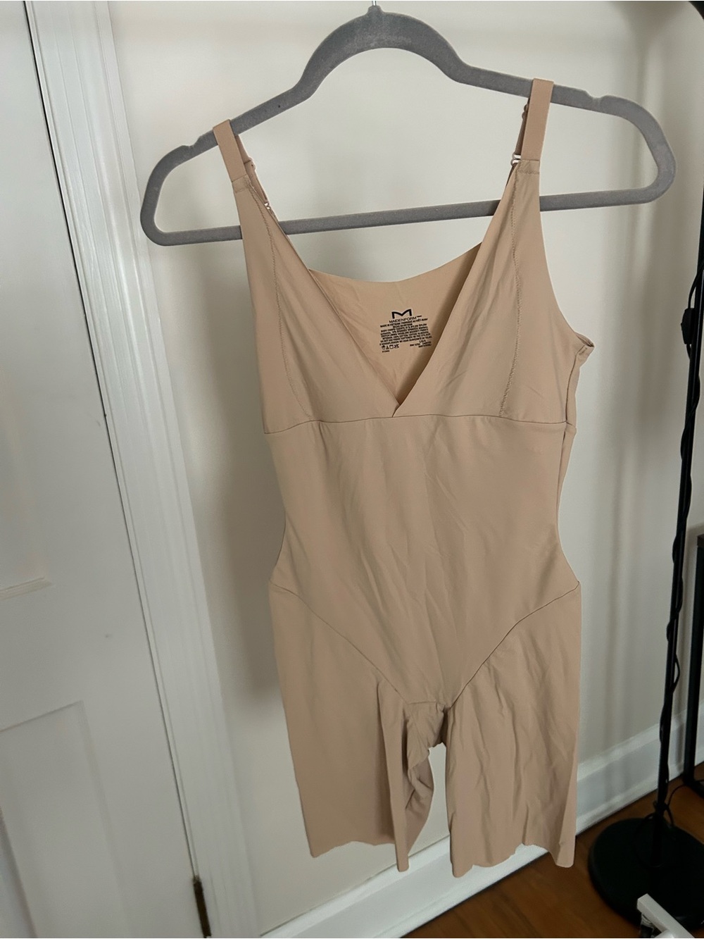 Maidenform Nude Beige Full-Body Shapewear Romper